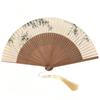Folding Fan Home Accent, Display Piece with Pattern Detail for Shelf, Study and Tea Room Arrangement Display Touch