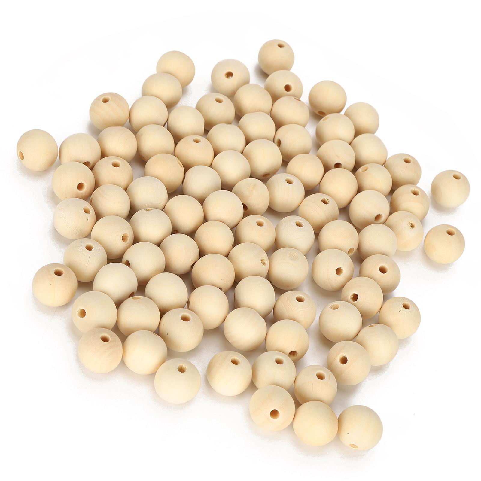 

200 шт. деревянные бусины с круглым отверстием для ожерелья, шариковые распорки, ювелирные украшения, принадлежности для изготовления