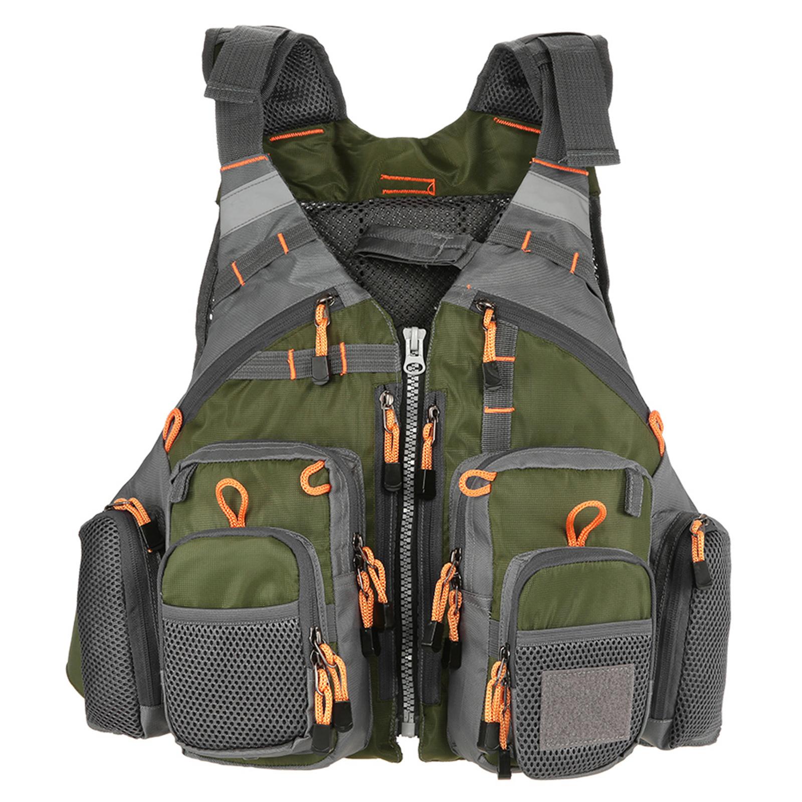 Lixada Outdoor Fishing Vest Sailing Life Jacket Vest EPE foam Floating Kayak Sport Safety Jacket Swimming Pesca All for Fishing зелёный