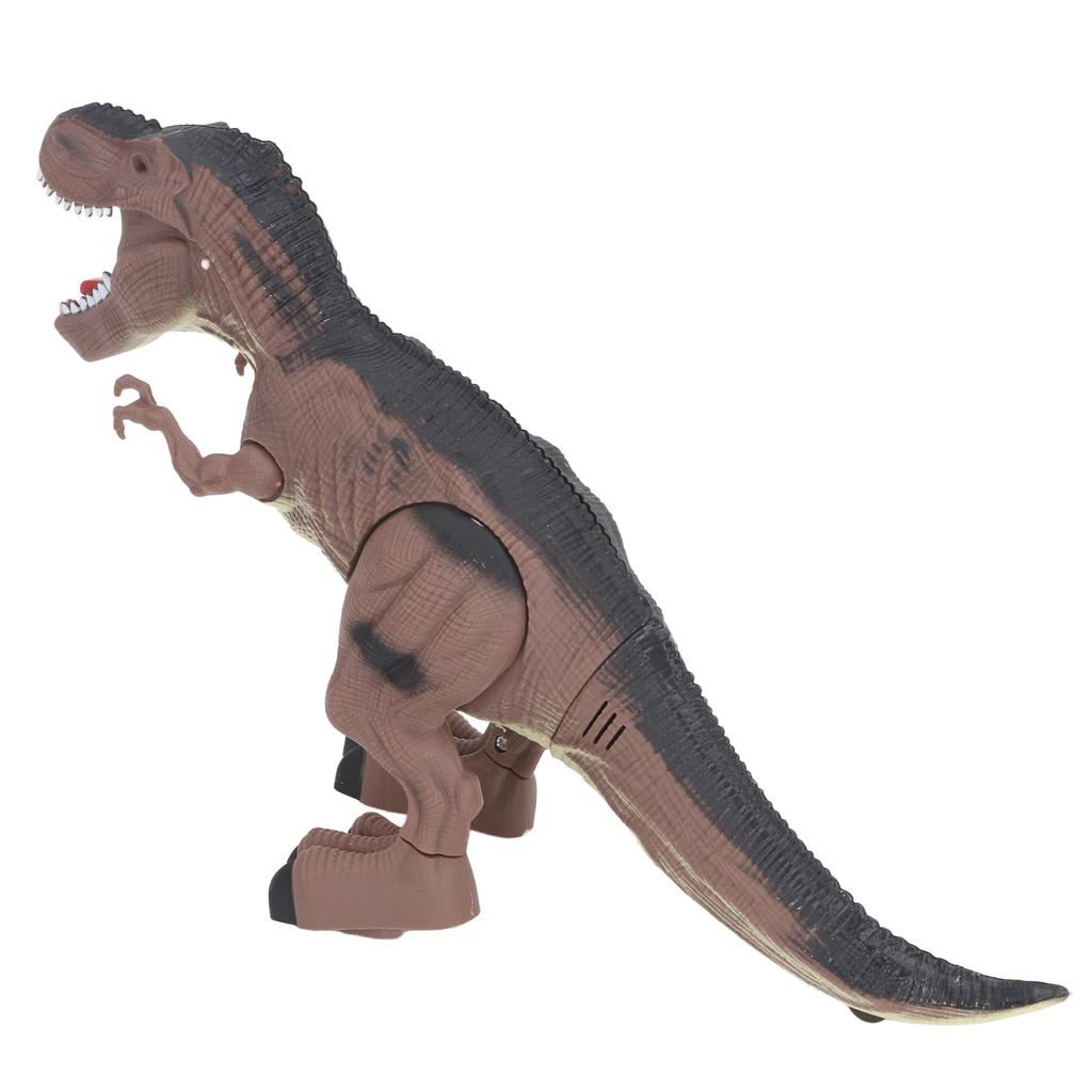 Electric Walking Dinosaur Toy with Sound Light Detachable Tail Educational Model Battery Powered