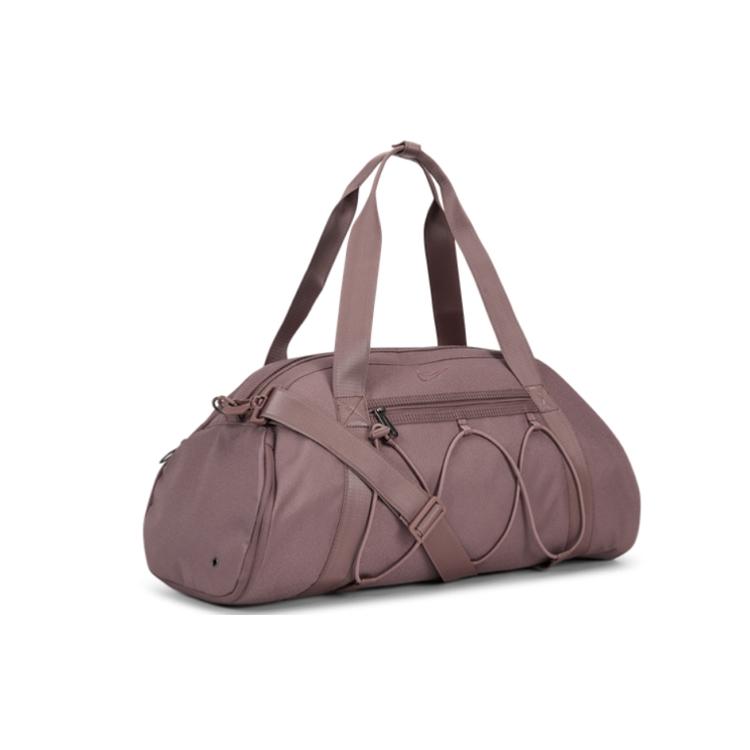 New Nike Polyester Training Luggage Bag, Gym Bag, One Shoulder Handbag Regular Unisex Mauve CV0062-298