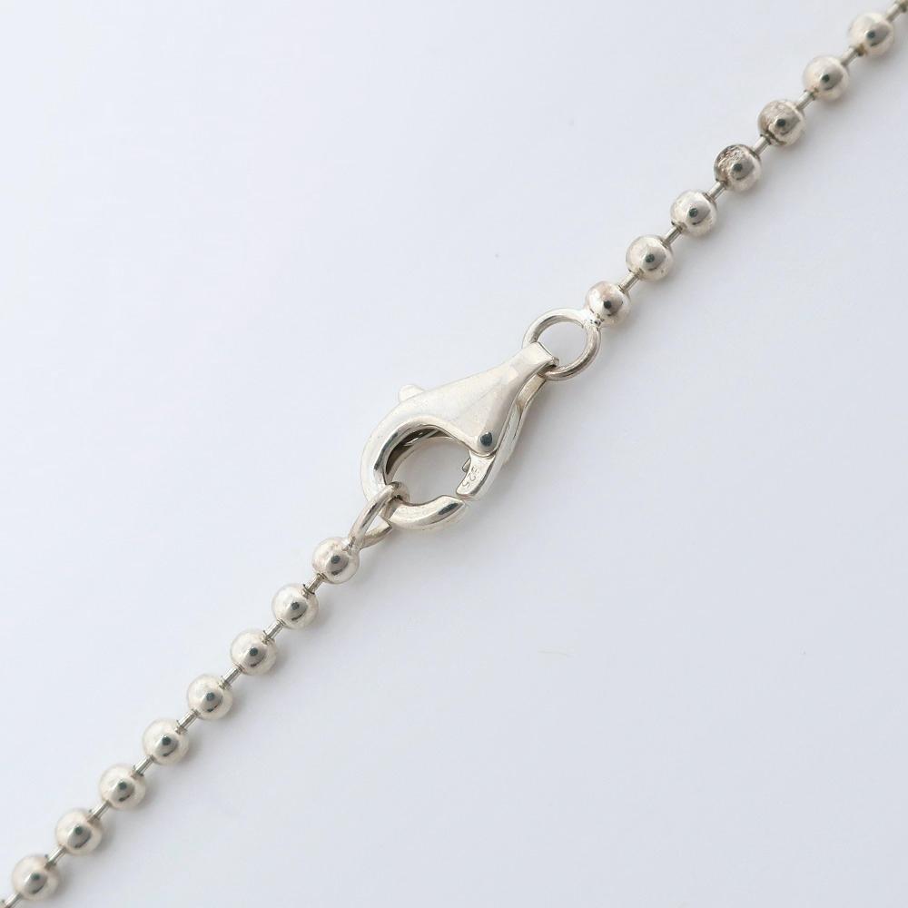 TIFFANY&Co. Römisches Kreuz Halskette Kugelkette Silber925 Kreuz 13,6g Damen Gebraucht