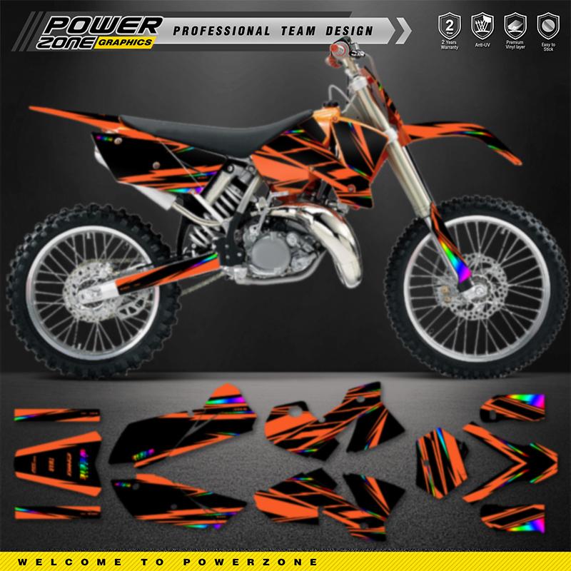 PowerZone Custom Team For KTM 2003 2004 SXF 2004 EXC Motorcycle  Graphics Decals For 3M Stickers Kit  Stickers 012