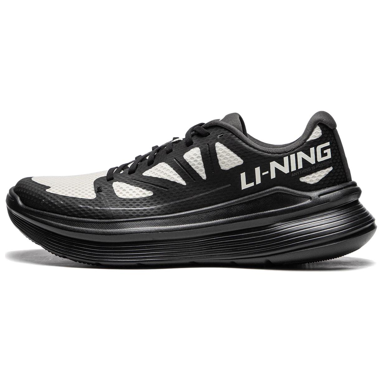 Li-Ning Lingyue Comfortable Non-slip Low Top Casual Running Shoes Men Gray Black ARSU097-5 40