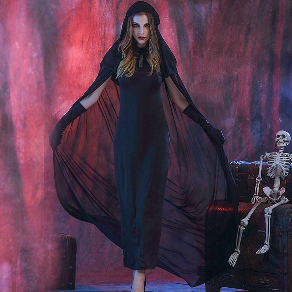 

Одежда ведьмы для ролевых игр, карнавальный костюм в стиле аниме, винтажный костюм на Хэллоуин, унисекс