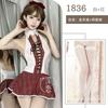 Sexy Lingerie Neck Strap Japanese Red Grid Senior Uniform Suit Cosplay Uniform Temptation