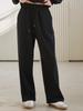 NOUVE Wide Pintuck Banding Pants - Black