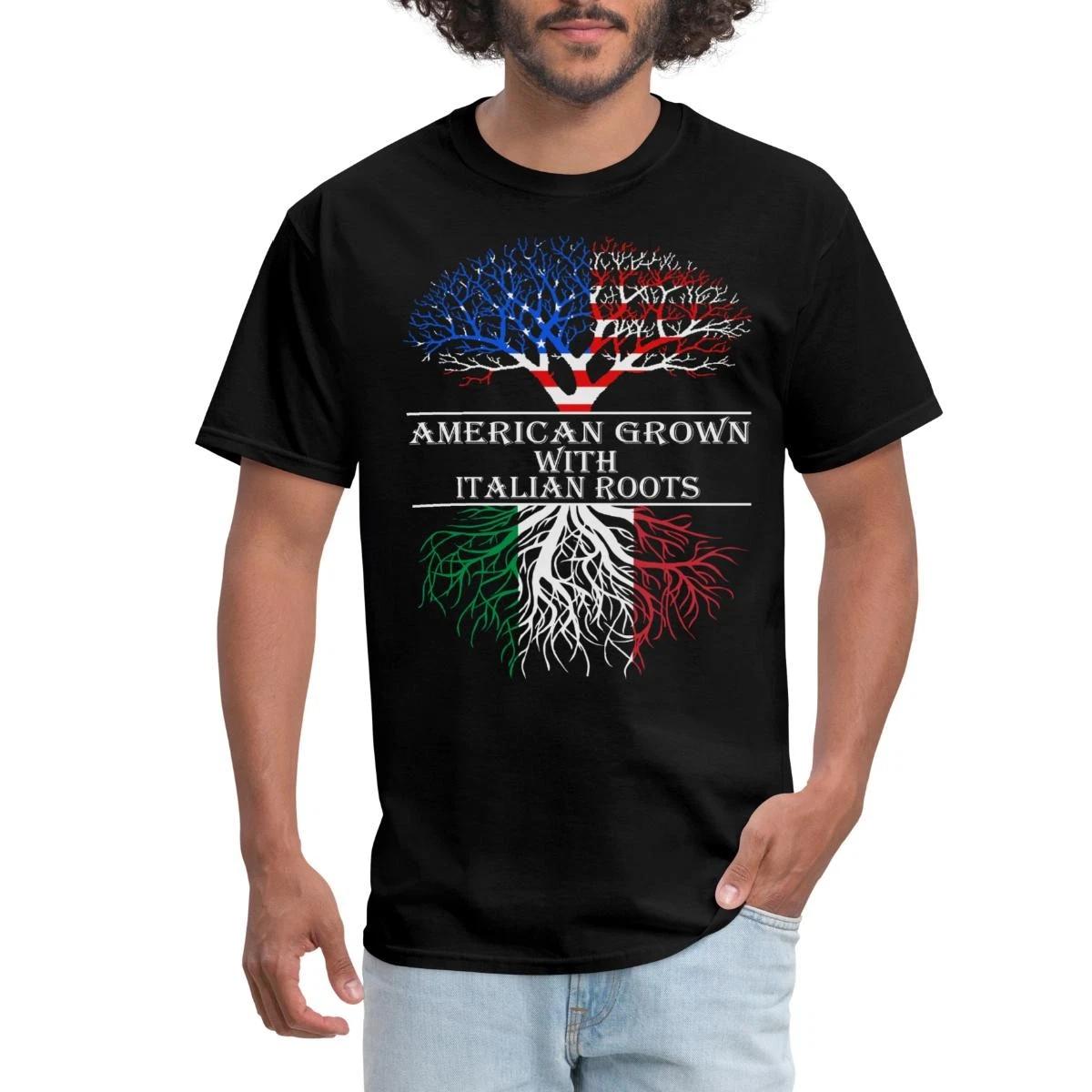 American Grown With Italian Roots Men s T-Shirt S