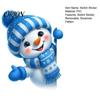 Christmas Party Supplies Cute Snowman Switch Sticker, Self-Adhesive PVC Decorative Decal, Blue And Cartoon Wall Art White Winter Theme for Living Room