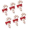 6pcs Christmas Decoration Candy Cane Bow Balloon Red And Green Stripes Christmas Foil Balloon Xmas New Year Party Supplies