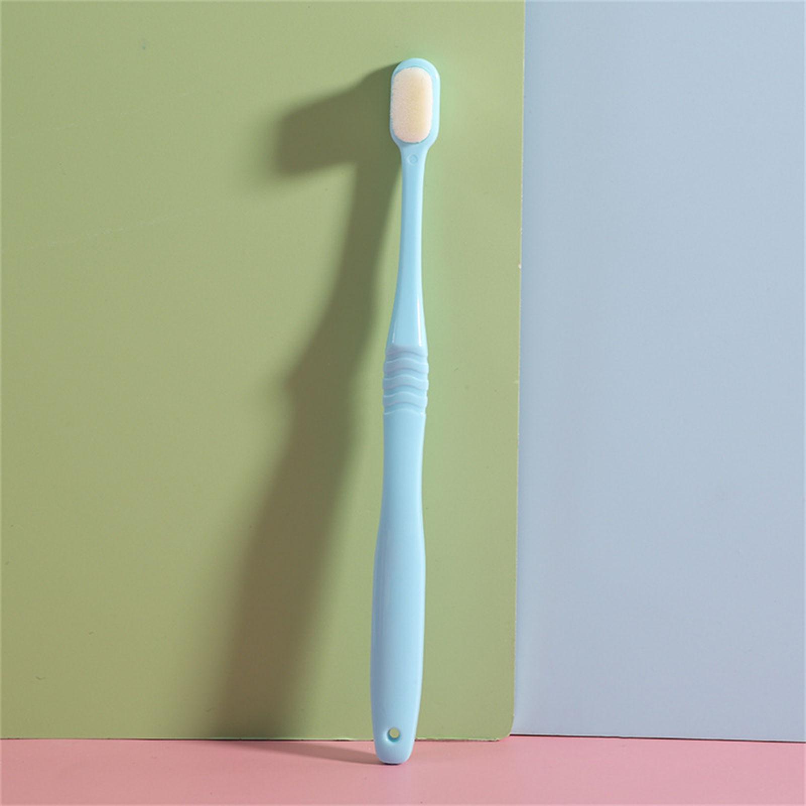 

Мягкая зубная щетка с очень мягкой щетиной, ручная мягкая зубная щетка с 10 000 щетинками для зубов, рецессии полости рта, для взрослых, детей, детей One Size розовый
