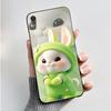 Black Soft TPU Case For Sony Xperia XA1 Z6 Silicone Phone Case Luxury Cute Love Rabbit Funny Cartoon Protective Back Shell Cover