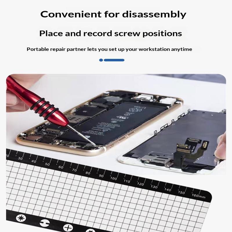 

Professional Magnetic Screw Storage Mat Soft Silicone Repair Pad For Phone Laptop Computer Disassembly Tool 5PCS