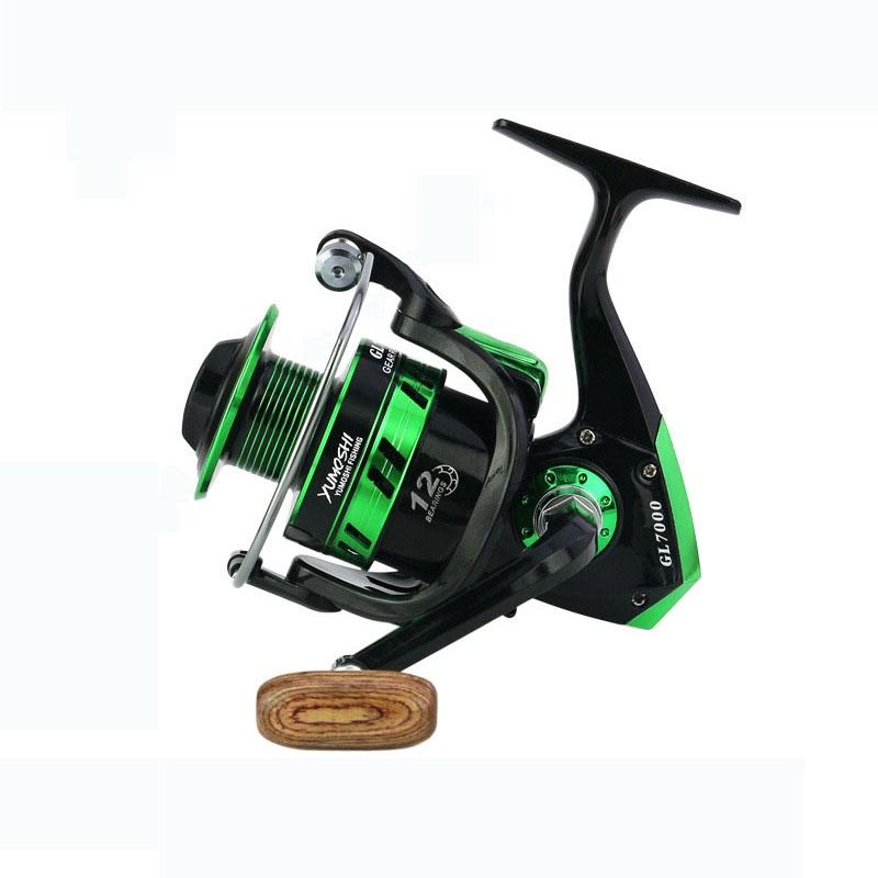 Premium Quality 12bb 5.51 Lure Spinning Reel With Metal Spool For Freshwater And Saltwater