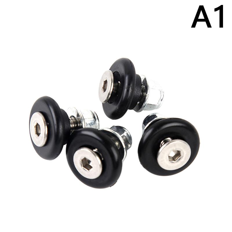 4Pcs Universal Motorcycle Rear Luggage Case Tail Top Box Helmet Trunk Bracket Base Plate Bushing Pad Buckle Plastics Spacers