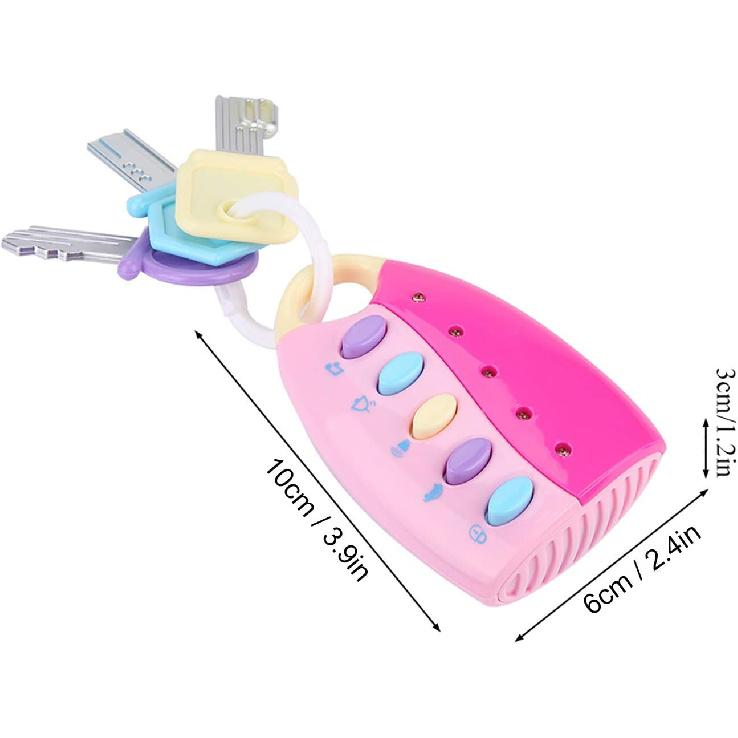 FILFEEL Remote Car Baby Toy, Baby Musical Toy Remote, Musical Car Keys (Not Included Battery)(10 X 6cm)