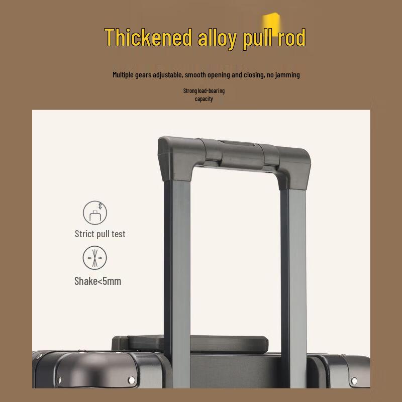 Mirror Finish Wet/Dry Separation Travel Luggage