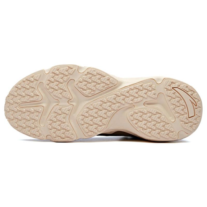 Anta Durable Breathable Low-Top Running Shoes Men's Linen Gray Sneakers