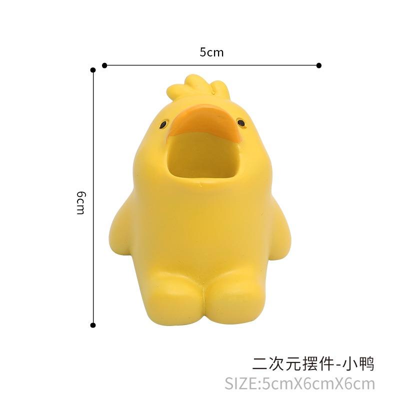 Cute Cartoon Animal Toothbrush Holder Corgi Shark Stand for Makeup Brushes Stationery Bathroom Countertop Organizer Decor