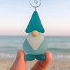 Clear Coastal Glass Christmas Car Ornament For Holiday Travel Home And Auto Interior Decoration Shatterproof Design