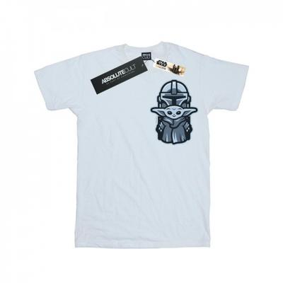 Mens The Mandalorian Mando Child Combo Breast Print T-Shirt