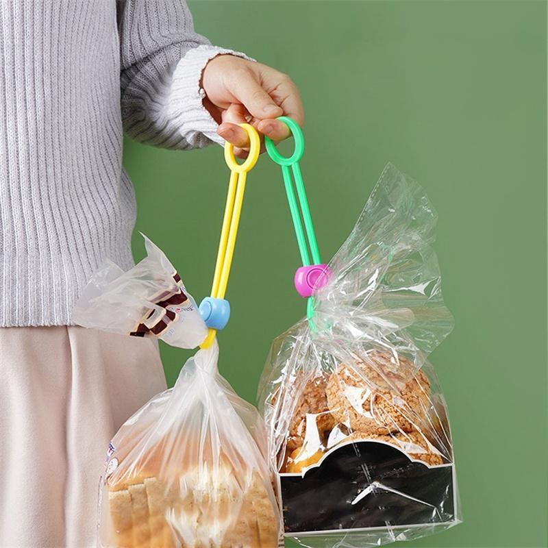 Mehrzweck-Versiegelung, Silikon-Kabelklemmen, Organizer, Snack, feuchtigkeitsbeständig, hält frische Dichtungsklemmen (2–10 Stück, zufällige Farben)