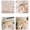 3 Pcs/Set Cute Large Capacity Bow Backpack Bow Print Nylon School Bag Adjustable Strap Travel Backpack