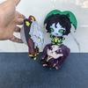 12Cm Stuffed Cute Freak Anime Game Circus Character Pierrot / Harlequin And Jester Cartoon Plush Toys Bag Keychain Plushie Doll