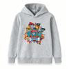 Kids Boys Girls Cartoon Animal Print Hooded Sweatshirt Casual Long Sleeve Pullover Tops for Toddlers