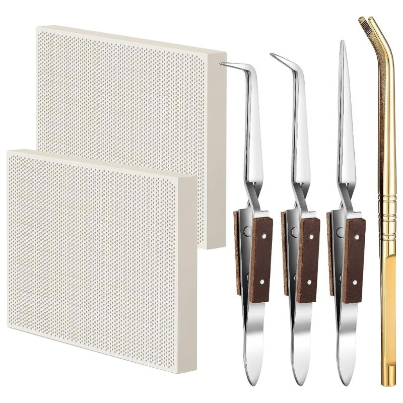 

Набор для пайки ювелирных изделий Портативный набор Паяльные доски Фиксирующие пинцеты Железный материал для точной и эффективной сварки 1