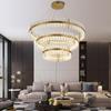 Modern LED Chandeliers for Living Room Ring Crystal Light Chandelier Dining Room Cristal Hanging Lamp Lustre Luminaires Fixtures