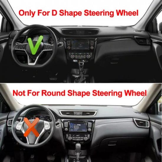D Type Car Steering Wheel Cover For Nissan Rogue Sport Hybrid 2017 2018  Now
