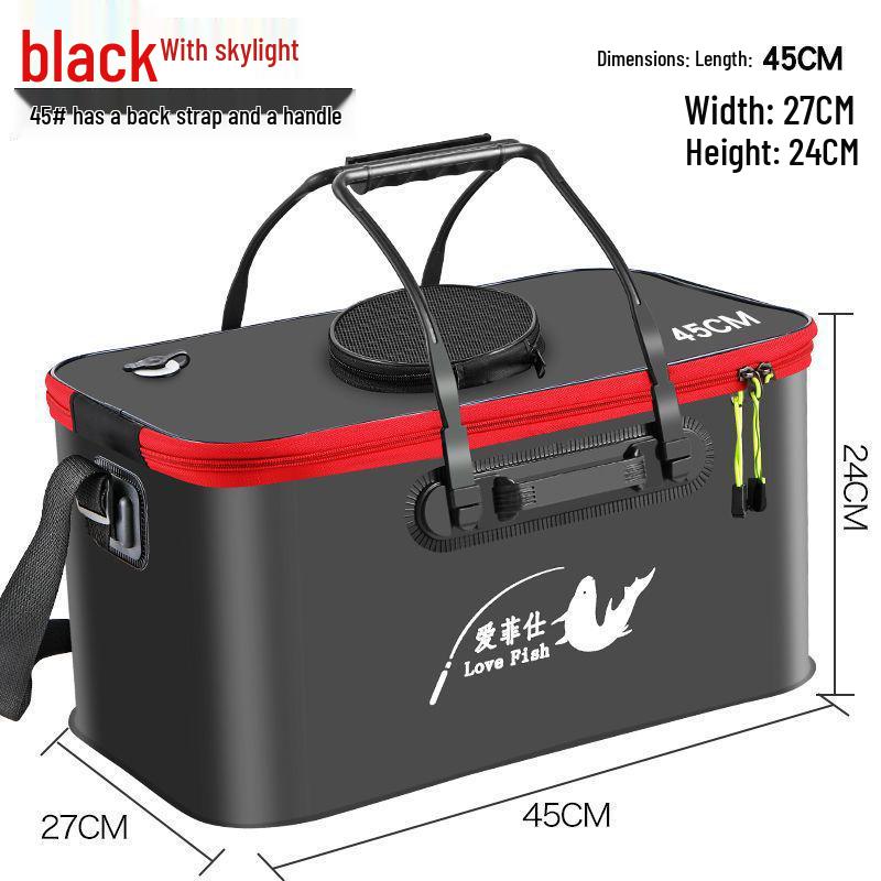 Găleată Pliabilă Multifuncțională din EVA pentru Păstrarea Peștelui - Geantă Grosă pentru Pește cu Livrare Gratuită