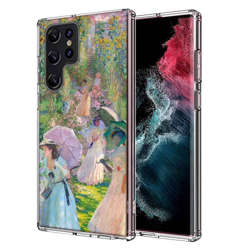 

Claude Monet Art Capa Phone Case For Samsung S26 Ultra S25 Edge Galaxy S23 S21 S20 S24 FE S22 S10 Plus Cover Clear TPU Shell Coq Samsung S24 Ultra
