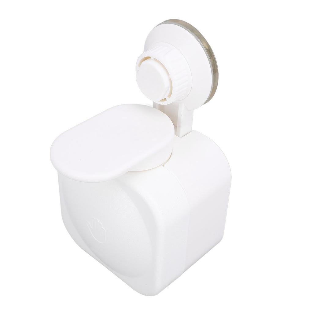 Dispenser Sapone Liquido con Ventosa Senza Foratura Portata 3KG Montaggio a Parete in Plastica Flacone a Pressione per Lavandini di Bagno e Cucina