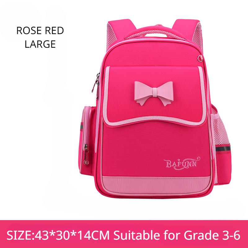 Exquisite Bows Grundschüler Schultaschen Mädchen und Jungen 1. bis 6. Klasse Rucksack Leichter Schulranzen für Kinder im Alter von 6 7 9 12 Jahren