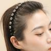 Strass Geflochtene Werkzeuge Haarband Perle Haar Gezahnter Stirnband Haarstyling-Accessoire