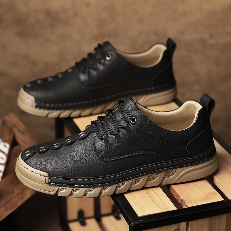 Ručně vyráběné pánské ležérní kožené boty pro muže mokasíny pánské ploché boty boty na řízení