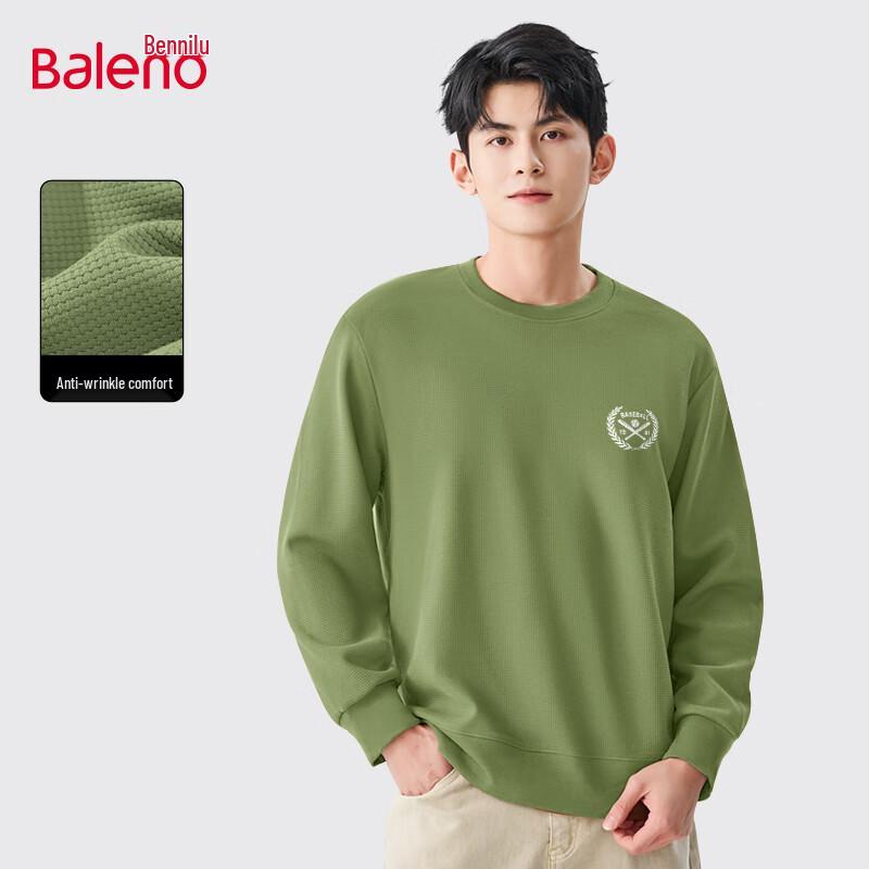 Baleno Men's Waffle Knit Pullover Sweatshirt