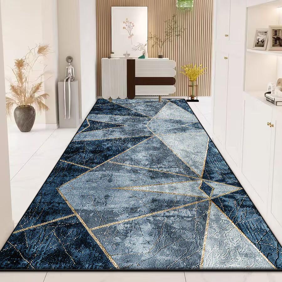 Modern Long Corridor Carpet Home Non-slip Stairway Rug Hotel Lobby Passageway Runner Washable Room Decor Floor Mats Customizable