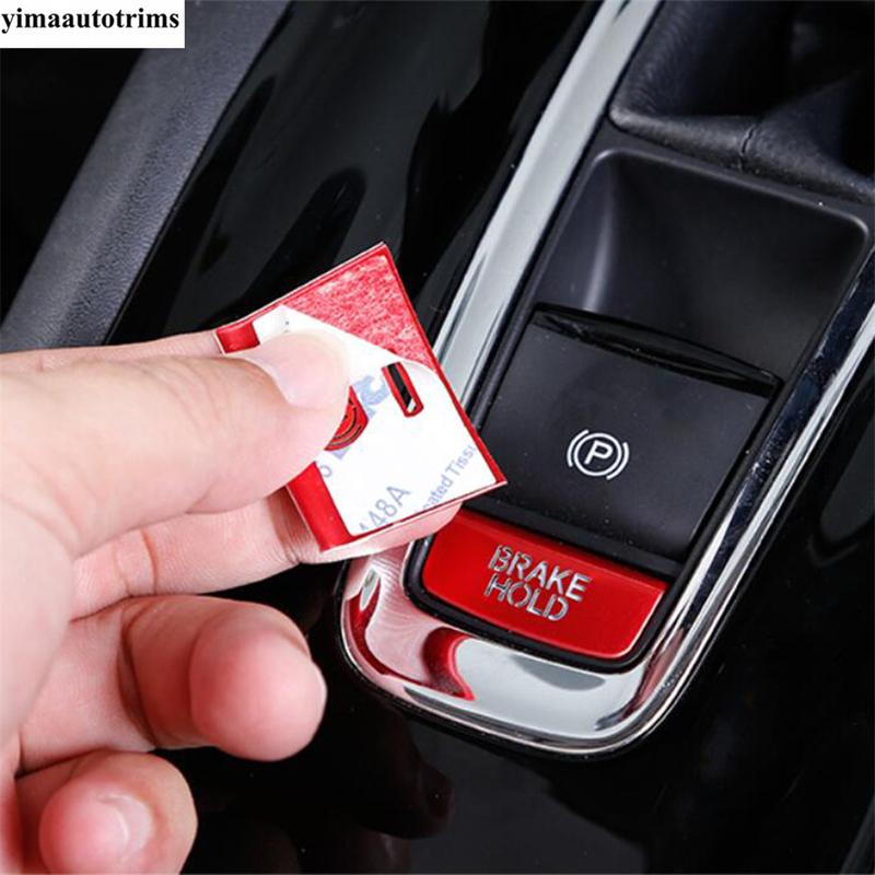 Car Gear Position Handbrake Central Control Button Sequin Decoration Cover Trim Accessories For Honda Vezel HR-V 2014 -