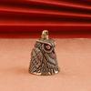 Artistic Owl Shape Metal Windchimes Bells Antique Keychain Pendant Elegant Bag Good Luck Ornament Craft Decors Gift