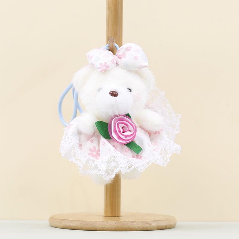 Adorable Bear Plush Toy With Short Pile Fur For Girls Bags And Collectible Decor