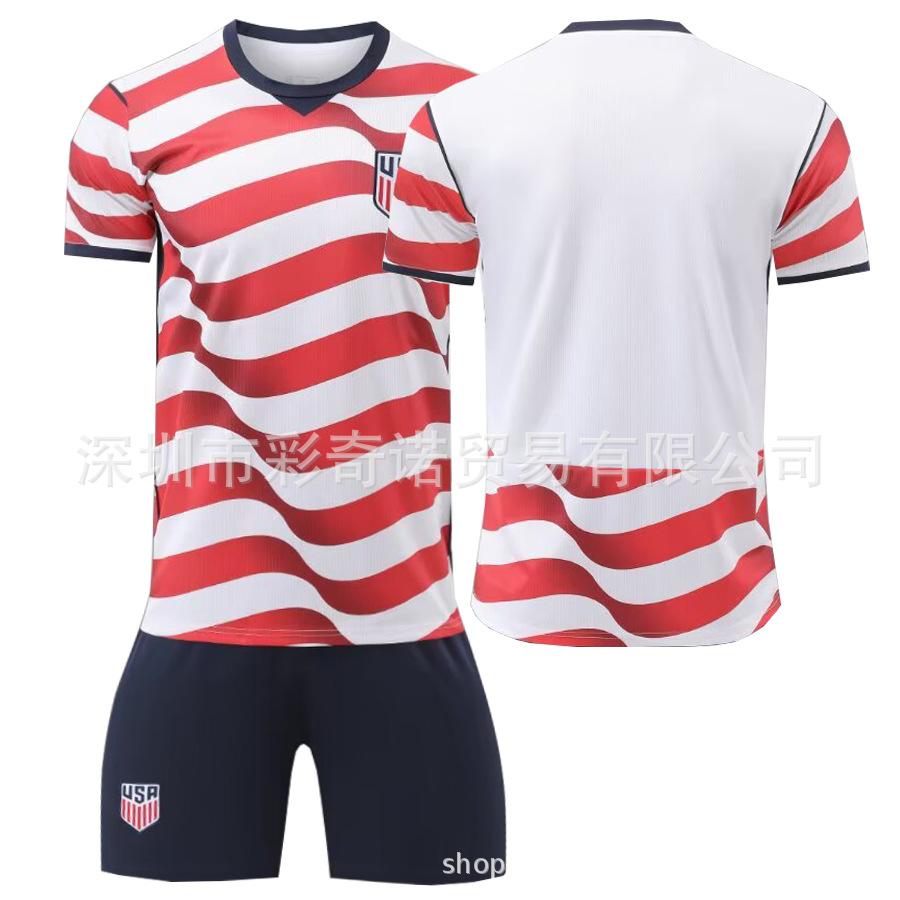 2627 World Cup football jersey US team home jersey No. 10 Pulisic children s adult jersey cross-border 16