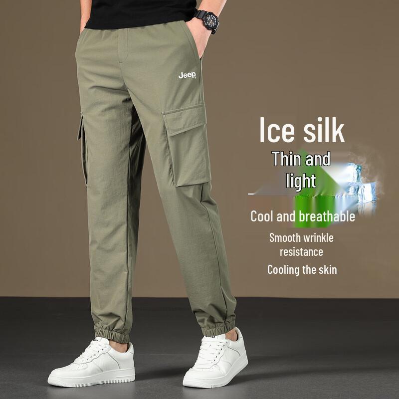 JEEP Ice Silk Breathable Men s Casual Pants M