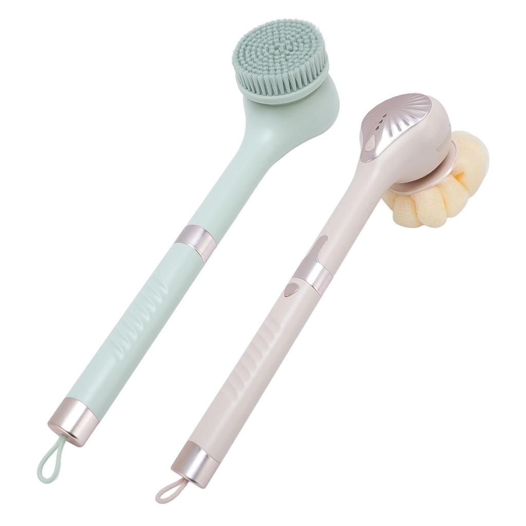 Electric Shower Brush for Body 3 Adjustable Speeds Water Proof All Round Cleansing Long Handle Recha