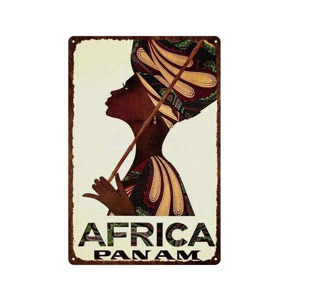 Morocco Hawaii Africa Sunset Scenery Metal Sign Vintage Travel Poster Hot Sale Wall Art Decoration Retro Iron Painting Tin Pl
