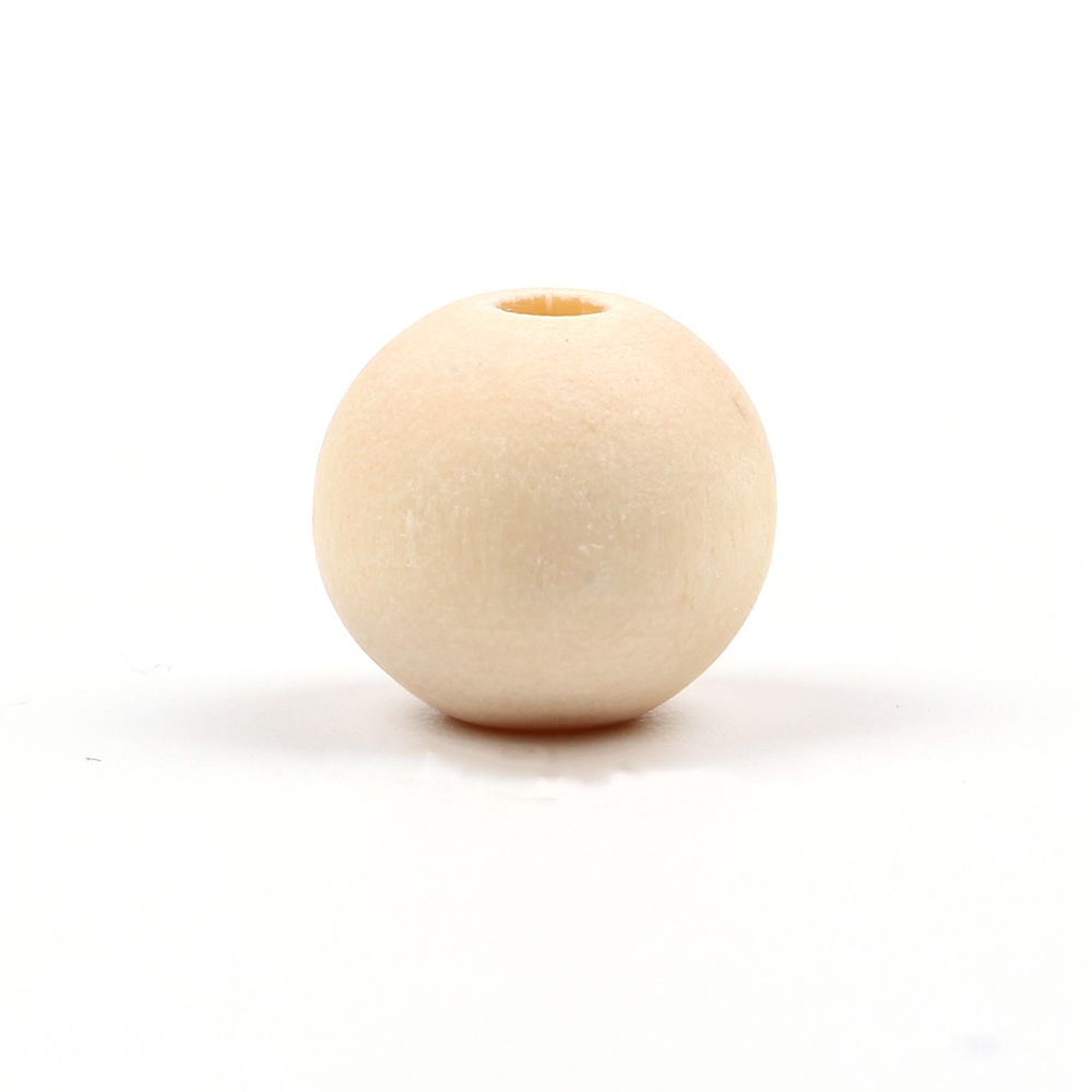 Eco-Friendly 6-25mm Wooden Bracelet Jewelry Making Lead-Free Unfinished Necklace Accessories Round Balls Wood Beads Loose Beads