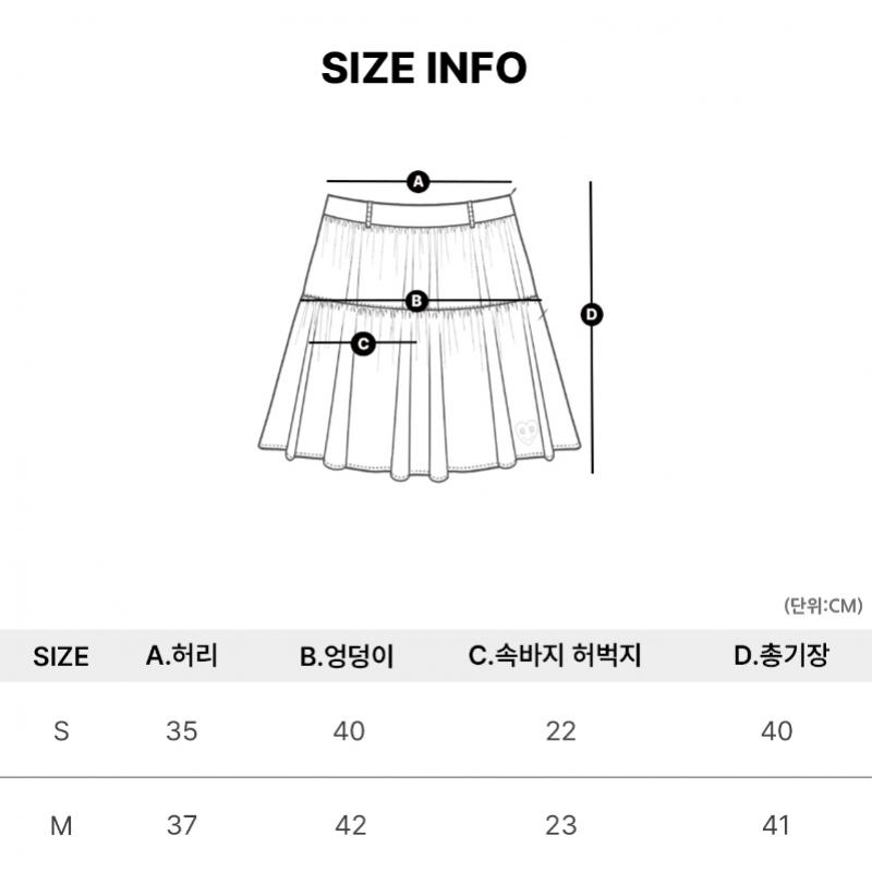 Goxo Double Flare Skirt Smile Heart White
