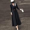 Elegant Embroidered A-Line Blazer Dress